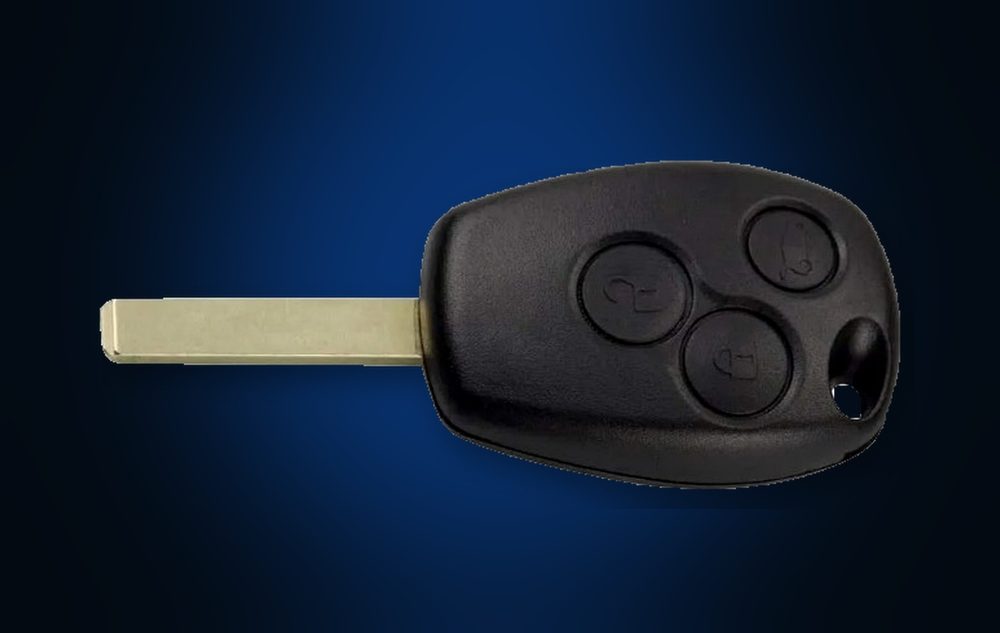 Clé Renault Clio 3 à télécommande 3 boutons